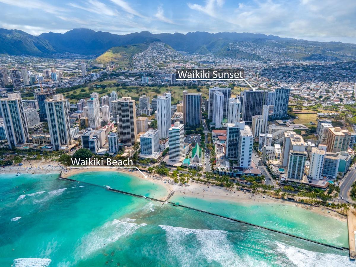 Beautiful Mountain View In Waikiki Sunset With Parking Appartement Honolulu Buitenkant foto